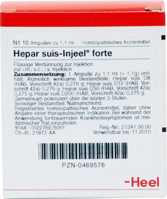 HEPAR SUIS Injeel forte Ampullen