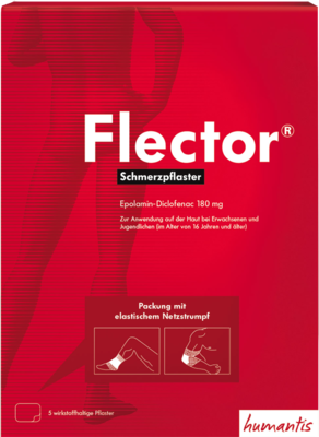 FLECTOR Schmerzpflaster+elastischer Netzstrumpf