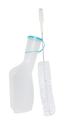 URINFLASCHE Mann m.Bürste milchig