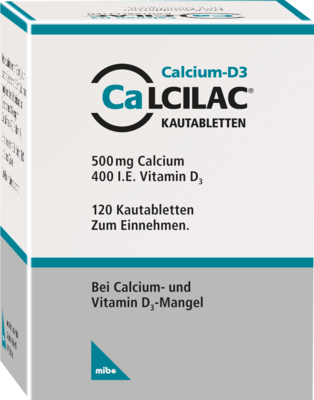 CALCILAC Kautabletten 500 mg/400 I.E.