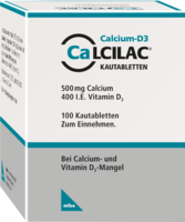 CALCILAC Kautabletten 500 mg/400 I.E.