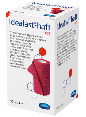 IDEALAST-haft color Binde 10 cmx4 m rot