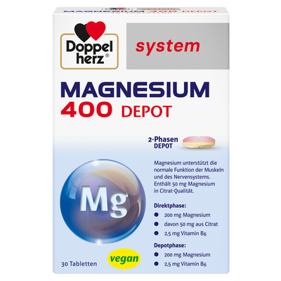 DOPPELHERZ Magnesium 400 Depot system Tabletten