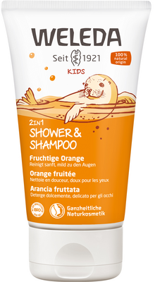 WELEDA Kids 2in1 Shower & Shampoo fruchtige Orange