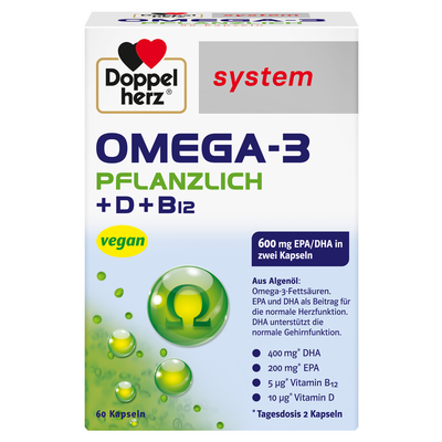 DOPPELHERZ Omega-3 pflanzlich system Kapseln