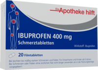 IBUPROFEN 400 mg Die Apotheke hilft Filmtabletten