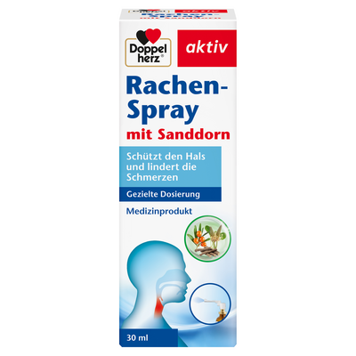 DOPPELHERZ Rachen-Spray mit Sanddorn
