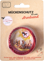 MÜCKENSCHUTZ Armband PU-Leder rot KDA