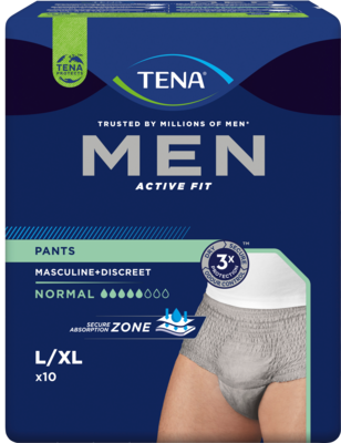 TENA MEN Act.Fit Inkontinenz Pants norm.L/XL grau