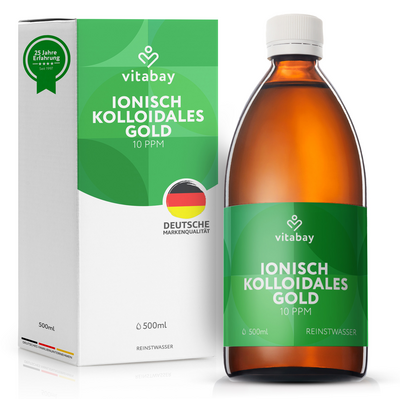 KOLLOIDALES GOLD 10 ppm Reinheitsstufe 99,99%