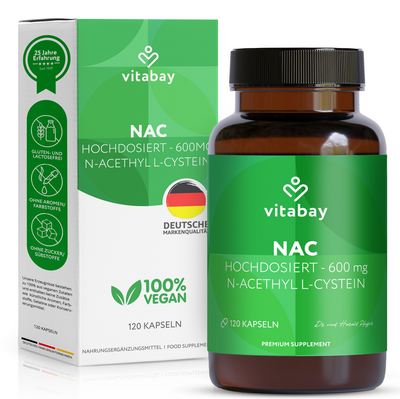 NAC 600 mg N-Acetyl L-Cystein vegan Kapseln