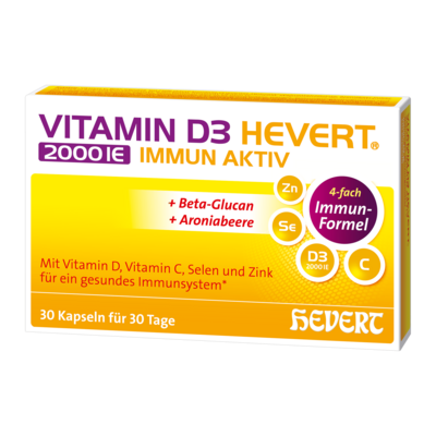 VITAMIN D3 HEVERT 2000 I.E. Immun Aktiv Kapseln