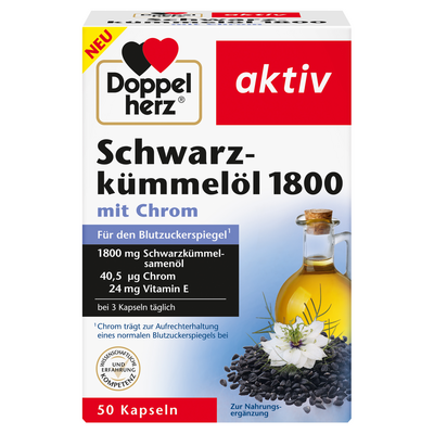 DOPPELHERZ Schwarzkümmelöl 1800 Kapseln