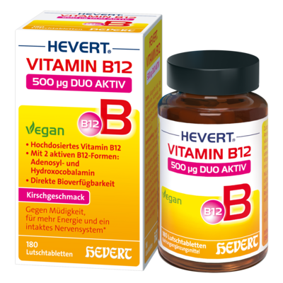VITAMIN B12 HEVERT 500 µg Duo Aktiv Lutschtabl.