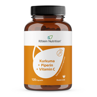 KURKUMA 95% Curcumin+Piperin+Vitamin C vegan Kaps.