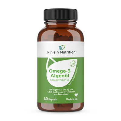 OMEGA-3 ALGENÖL m.DHA+EPA hochdosiert & vegan Kps.