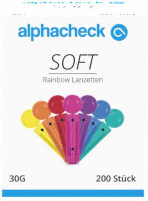 ALPHACHECK soft Rainbow Lanzetten 30 G